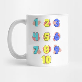 Learning to recognize funny numbers back to school Mug